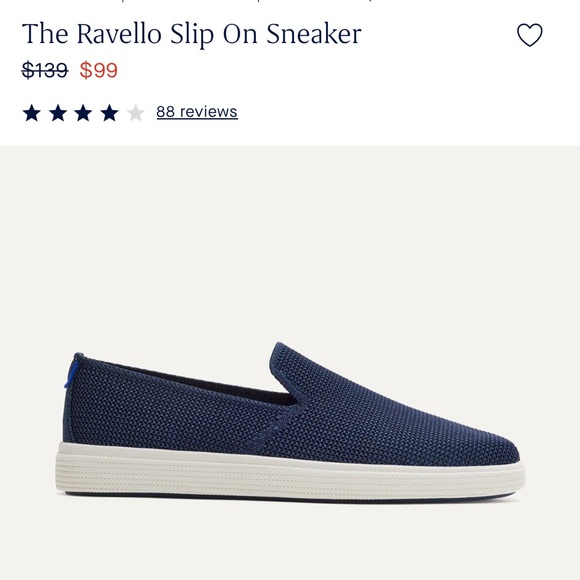 Rothy's Blue and White Slip-On ravello loafer slip on sneaker